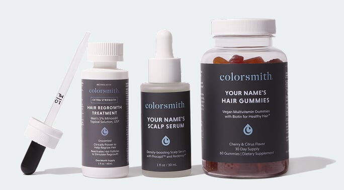 Custom shampoo, conditioner, leave-in, and hair mask by eSalon.