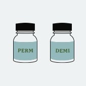 Video explaining demi permanent vs. permanent hair color